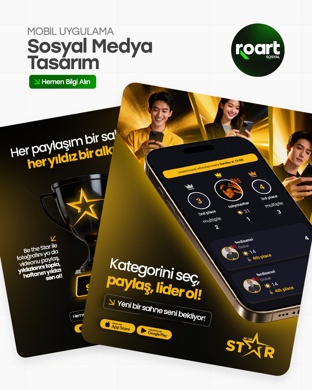 BE The Star I Sosyal Medya Tasarımları